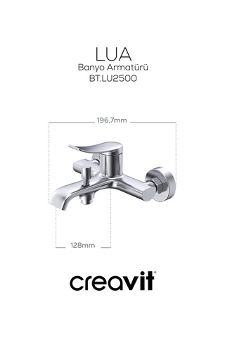 Creavit Lua Banyo Armatürü Krom Bt.lu2500