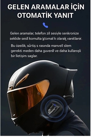 Y11 Bluetooth Kulaklık Mikrofonlu Motosiklet Kulaklığı İntercom B