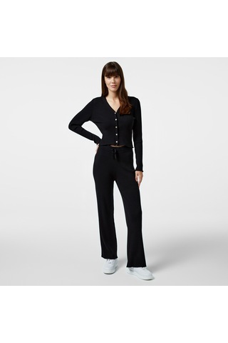 Nautica Kadın Siyah Slim Fit Hırka Desenli 47s004t Siyah