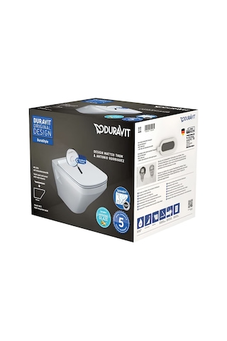 Durastlye Rimless Asma Klozet 45383900a1, Duravit Yavaş Kapak