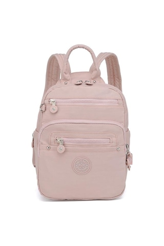 Smart Bags Küçük Boy Krinkıl Kumaş Kadın Sırt Çantası 3386 Kum