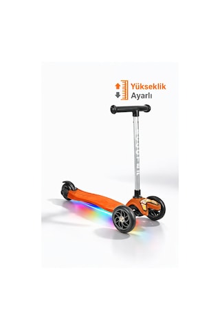 Tois Scootix Pilli Işıklı 3 Tekerlekli Çocuk Scooter Kırmızı