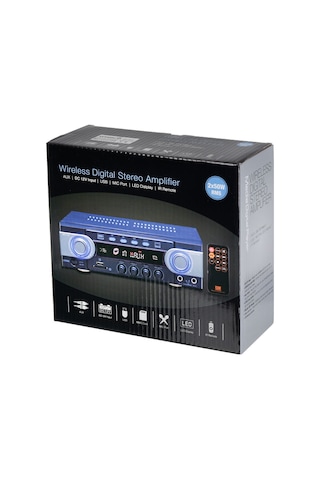 Osawa 2X50W Usb 2 Mikrofon Girişli Stereo Bluetooth Amfi Hd-510