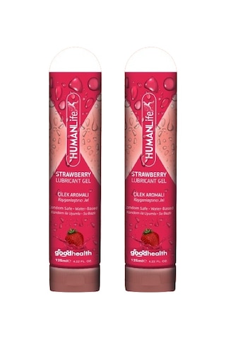 Humanlife Çilek Aromalı Kayganlaştırıcı Jel 2 x 125 ML