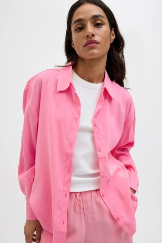 Jjxx Kadın Jxfıe Rahat Kesim Uzun Kollu Gömlek 12270927 Pembe Pembe