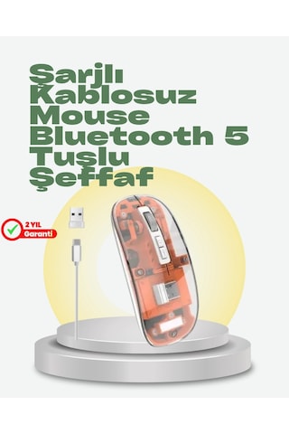 Geniş Uyumluluklu Kablosuz Fare Windows, Mac, Linux Destekli -