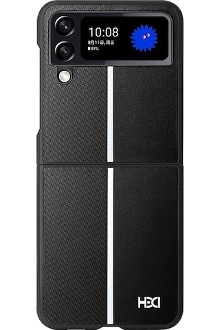 Samsung Galaxy Z Flip 4 Kılıf Hbc-155 Lizbon Kapak - Siyah