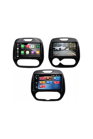 Renault Captur Araç Multimedya Android Ekran Carplay Double Teyp 4+64 9" 13-19 P.black Cadence