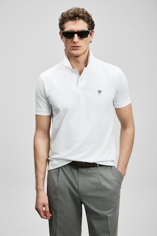 Lufian Laon Erkek Polo Yaka T-shirt 111040230 Beyaz