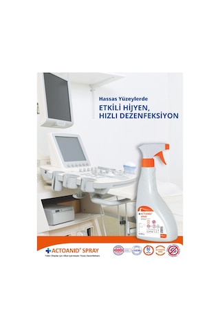 Acto Actoanıd Spray 500 Ml Alkol İçermeyen Yüzey Dezenfektanı