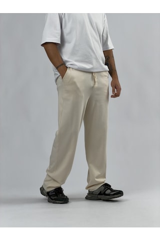 Cocopelli Paça Ayarlamalı Regular Bej Erkek Jogger Pantolon Coc3568