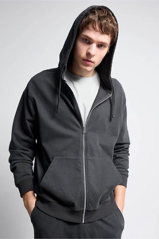 Defacto Relax Fıt %100 Pamuk Fermuarlı Sweatshirt F9812ax26spar221 Antrasit-ar221