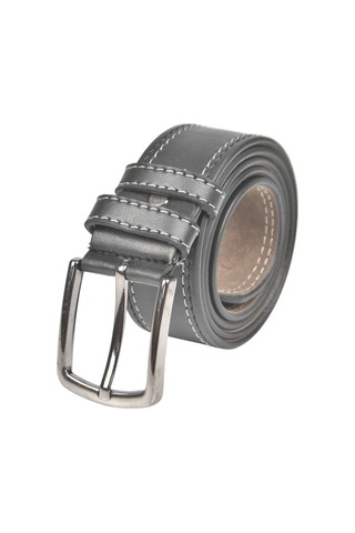 Deepsea Erkek Siyah 4 Cm Yanları Dikişli Suni Deri Kemer 2402641 Siyah