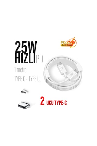Type-c Hızlı Şarj Kablosu 25w 1 Metre