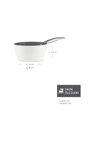 Karaca x Refika Swiss Crystal Creamy Metal Sütlük 14 Cm