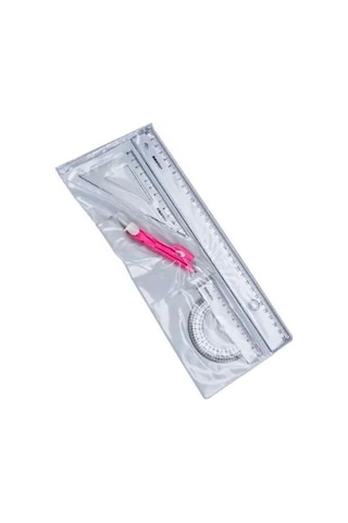 Artlantis Cetvel Takımı 30 Cm 1 Paket Yıldızlar Cetvel Pergel Gönye İletki Şeffaf Çizim Takımı Pergelli Çizim Genel