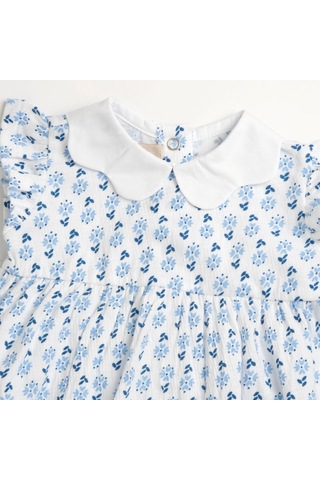 Chicco Kız Bebek Kısa Kollu Elbise 09101862000000 000032 Beyaz