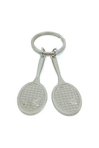 Bıyıklı Tobacco Tenis Raket Metal Anahtarlık Model 2