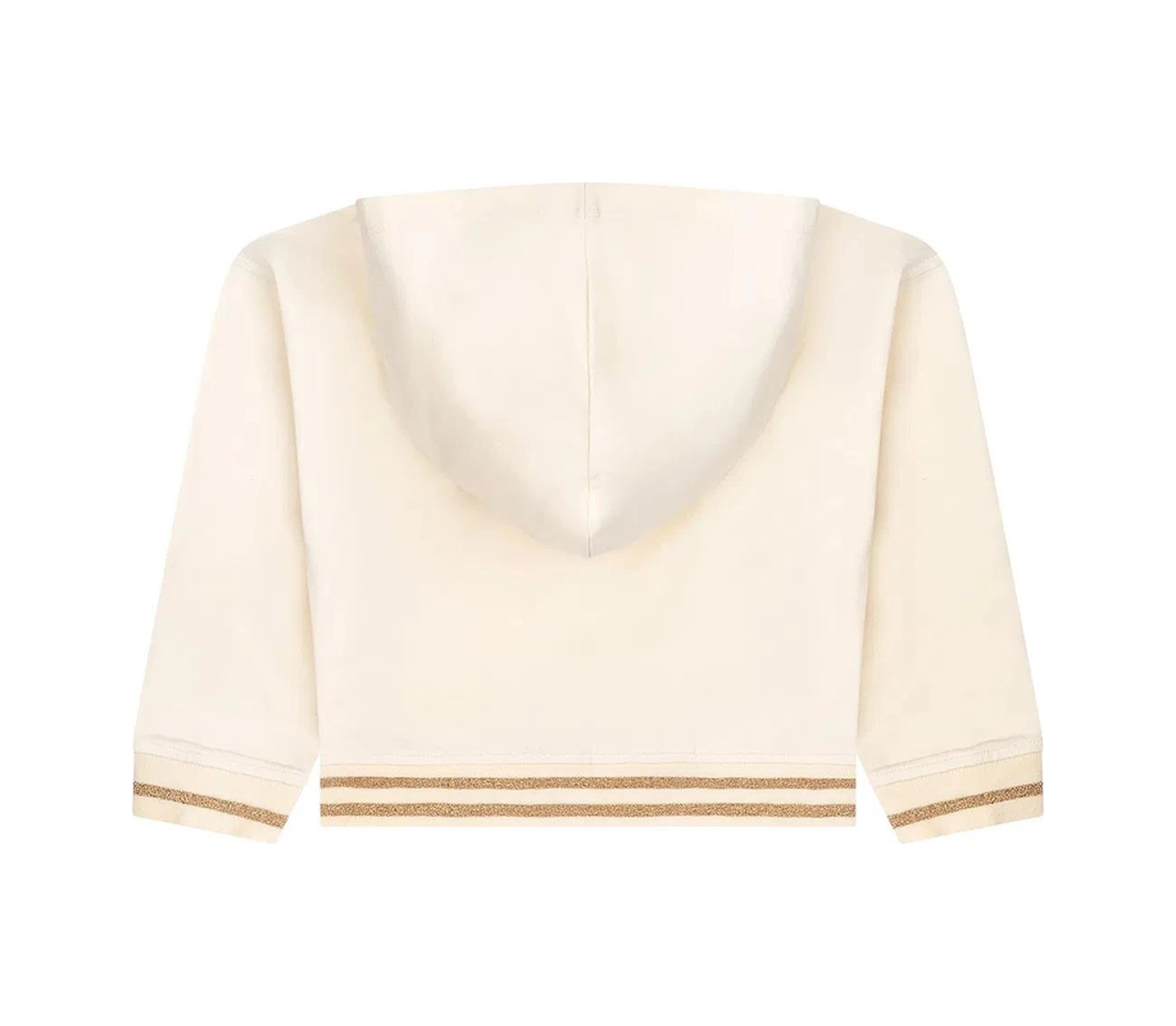 Kız Çocuk Çiçek Sim Baskılı Kapüşonlu Sweatshirt Mnt25k210 Ekru