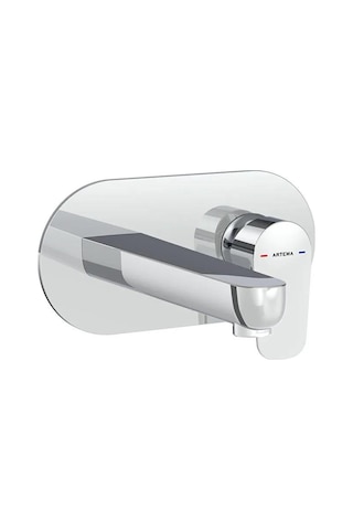 Artema Flow Soft Ankastre Lavabo Bataryası Sıva Üstü A43175 Krom Beyaz