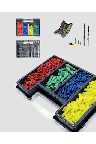 Hubrendy Tekno Ahşap Metal Beton Delme Uç Seti Organizerli Karbon Çelik Matkap Ucu