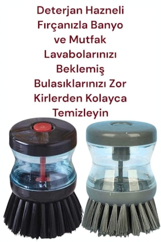 Hasby Deterjan Hazneli 2'li Bulaşık Fırçası