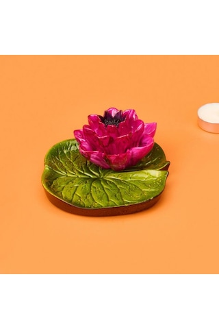 Evidea Deco Lotus Dekoratif Tabak - Pembe - 12 Cm