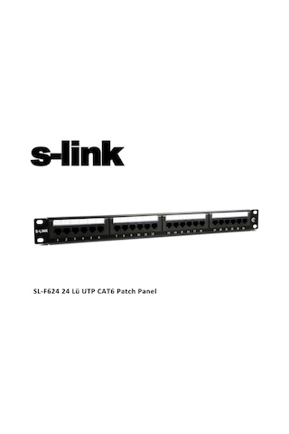 S-Link Sl-F624 24Lü Utp Cat6 Patch Panel