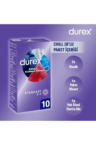 Durex Chill Prezervatif 10'lu