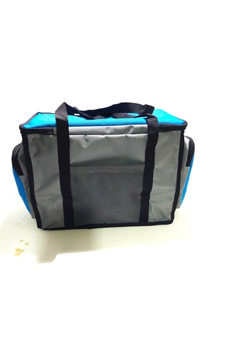 Newbag Yandan Cep Yalıtımlı Soğutucu El Askılı Kamp Çanta-gri Mvi Gri - Mavi
