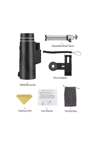 Monoküler Teleskop Yüksek Güçlü Monoküler Teleskop 40x60 Düşük Işıklı Teleskop