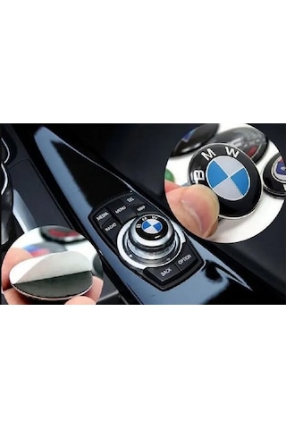 Bmw Uyumlu Joystick Konsol Sticker Arma Logo 29 Mm 2.9 Cm 1 Adet Siyah