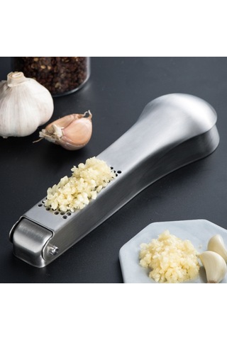 Sones 304 Paslanmaz Çelik Sarımsak Ezici Zencefil Sarımsak Manuel Doğrayıcı