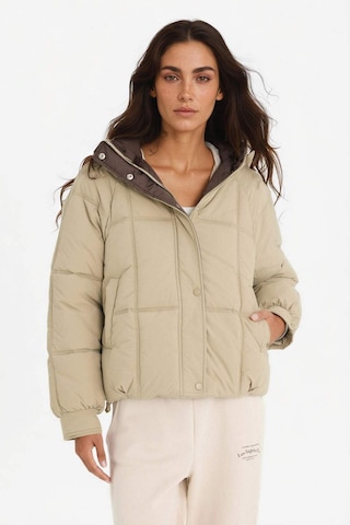 Defacto Regular Fit Kapüşonlu Fermuarlı Şişme Mont F2144ax25wnkh402 Haki-kh402