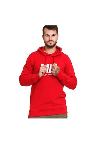 Helly Hansen Hh Hh Logo Hoodıe Kırmızı Erkek Sweatshirt 33977-163 Kırmızı