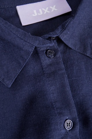 Jjxx Kadın Jxjamıe Oversize Uzun Kollu Keten Gömlek 12269668 Lacivert Lacivert