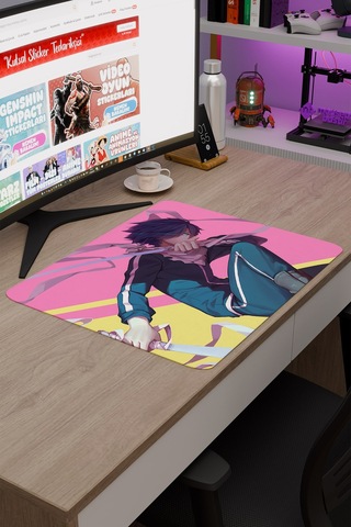 Noragami Kaymaz Dikişli Kauçuk Oyuncu Mousepad V3 - 48x40 Xl Gaming Mouse Pad Fare Altlığı