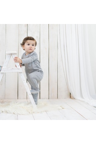 Organicera Organicera Organik Patikli Tulum,Grey Melange Gri