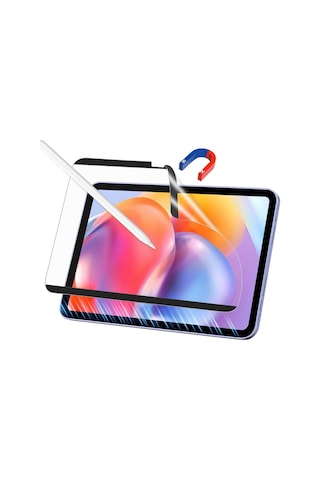 Samsung Galaxy Tab S9 Fe 10.9 Inç Uyumlu Ekran Koruyucu Magnetic Mıknatıslı Kağıt Hissiyatlı