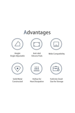 Ebitda Alüminyum Tablet Bilgisayar Yükseltici Standı, 17.3 İnceye Kadar Uygun, Ayarlanabilir, Katlanabilir, Gri