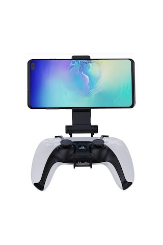 Ayarlanabilir Ps5 Oyun Kolu Telefon Tutucu Siyah