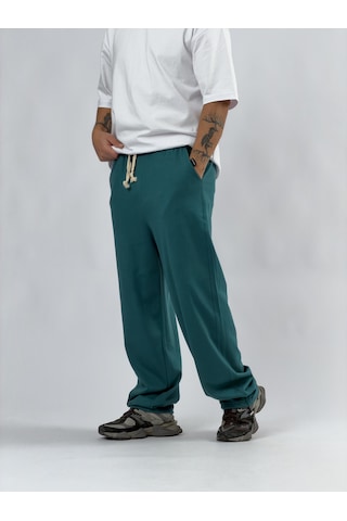 Cocopelli Paça Ayarlamalı Regular Yeşil Erkek Jogger Pantolon Coc3566