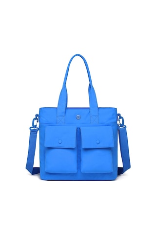 Smart Bags Mikro Poly Kumaş Büyük Boy Kadın Omuz Çantası 3345 Mavi