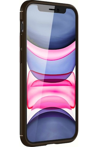 Apple Uyumlu iPhone 11 Kılıf Focus Carbon Desen Silikon Kapak Kahverengi