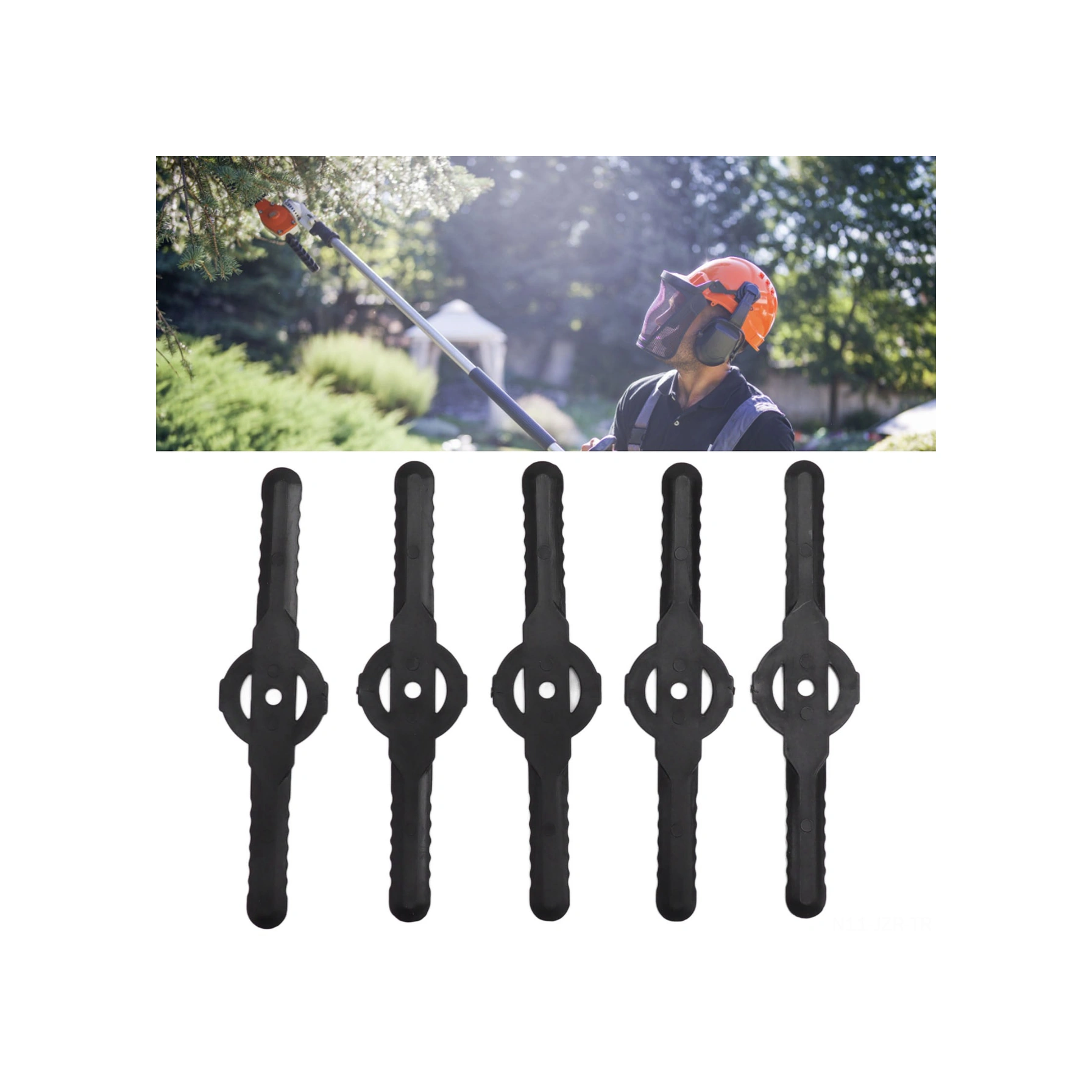 Geeroyoo 30 Adet Plastik Çim Biçme Makinesi Bıçakları - Su Geçirmez, Dişli Tasarımı, Kolay Kurulum - Bahçe Çim Biçirici Erişkin Aksesuarı