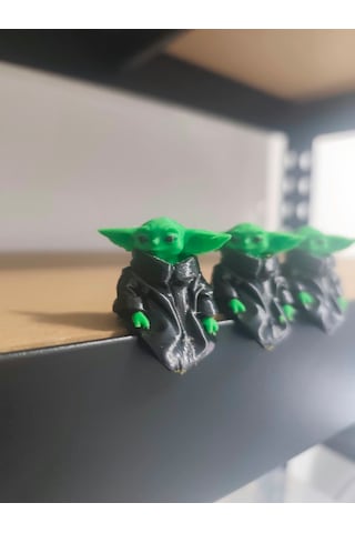 Baby Yoda 4lü Set Figür Monitör İçin Biblo 4 Adet Figür