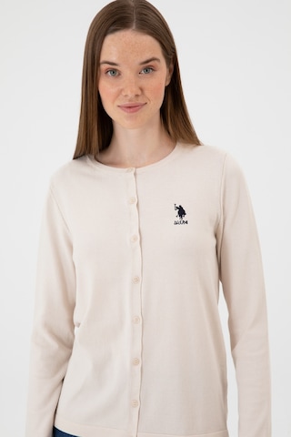U.s. Polo Assn. Kadın Krem Hırka Triko 50313624-vr071 Krem