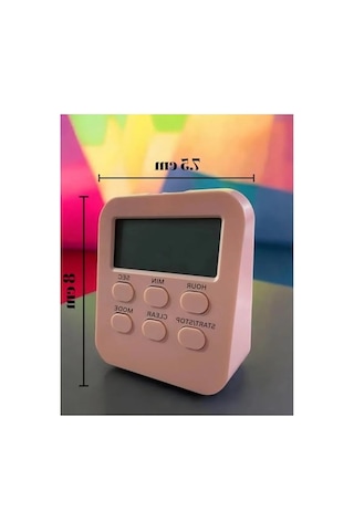 Pembe Öğrenci Ders Çalışma Saati, Kronometreli Zamanlayıcı