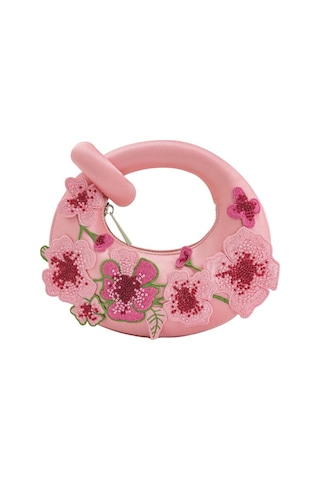 Jw Pei Jw Peı Pembe Abaküs Işlemeli Çiçekli Mini Üst Saplı Çanta Abiye Çanta