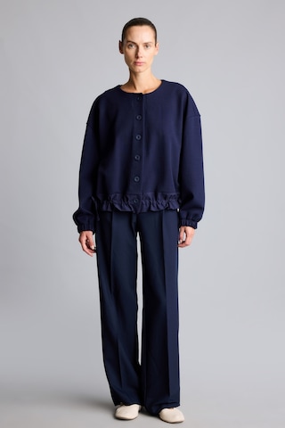 Defacto Bisiklet Yaka Beli Bağcıklı Relaxed Fit Hırka I2728ax26aunv251 Lacivert-nv251